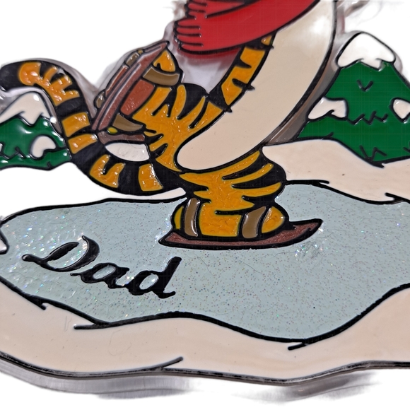 Disney Tigger & Winnie The Pooh Mom And Dad Acrylic Christmas Tree Ornaments - Picture 6 of 6